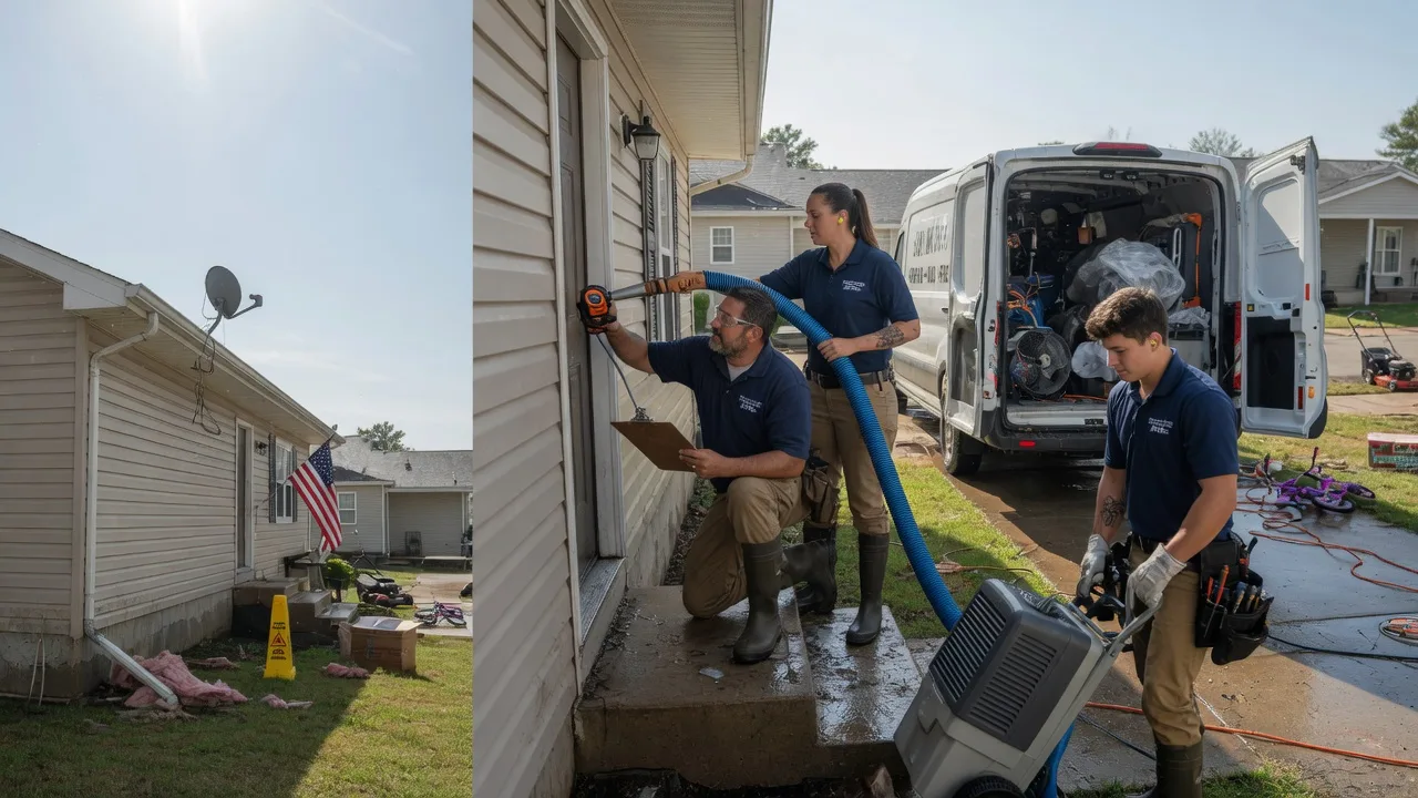 Ceiling Water Damage Restoration in Bloomington, WI near me